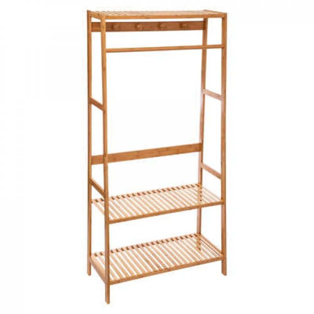 Garderober-štender za obuću i odeću 80x34x170cm bambus 5five