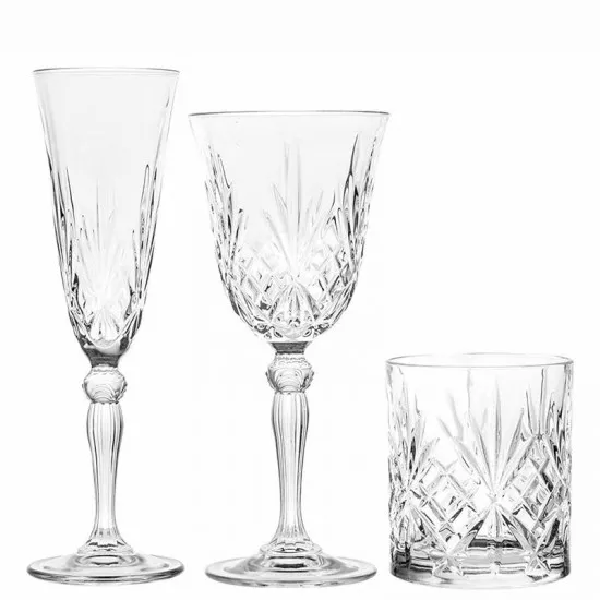 Garn. čaša Melodia 18/1: za vino 270ml/šamp.160ml/viski 310ml RCR