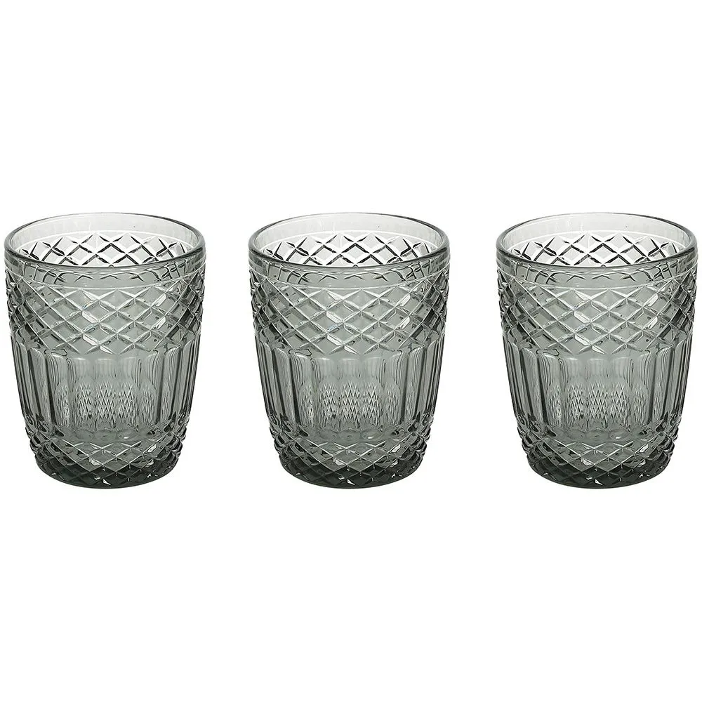 Garn. čaša za vodu Claire 300ml 3/1 transp. siva Tognana