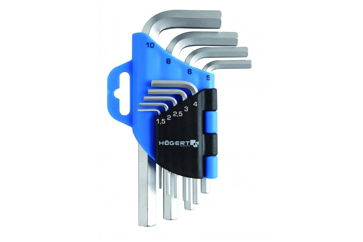 Garn. imbus ključeva 1.5-10mm 9/1 u pvc držaču Hoegert