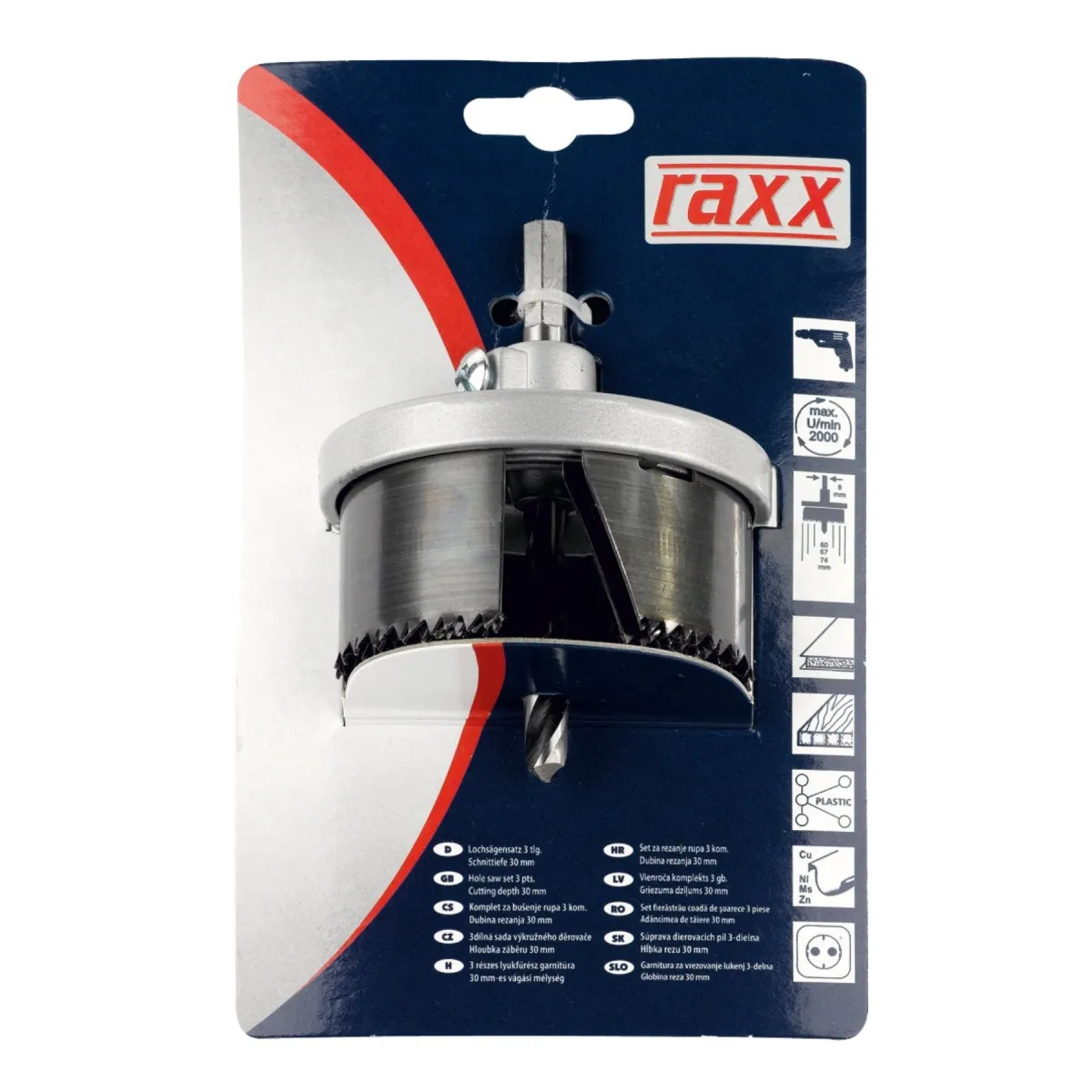 Garn. kruna  3/1 60-67-74mm d-30mm Raxx