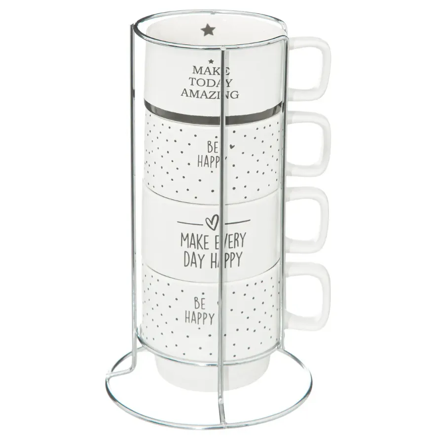 Garn. šolja S Happy 220ml 4/1 na metal. stalku Secret de Gourmet
