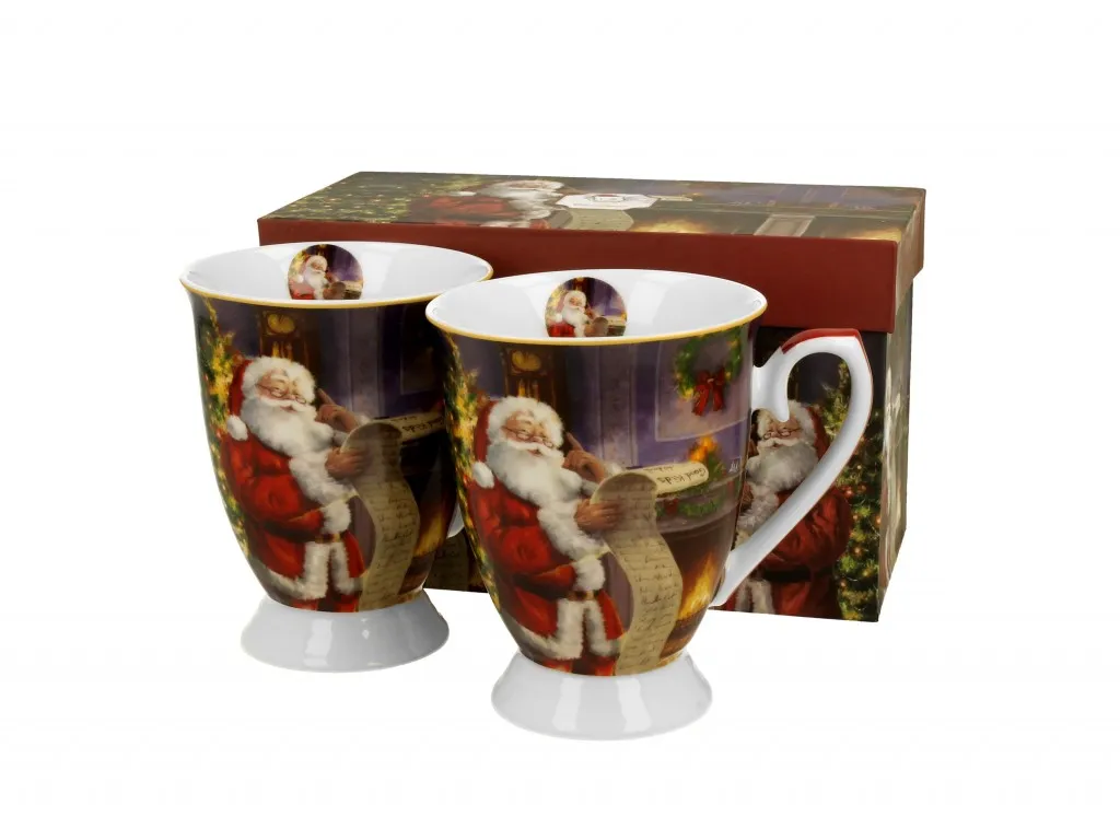 Garn. šolja za kafu Santa letter 300ml 2/1 u poklon pakovanju Duo