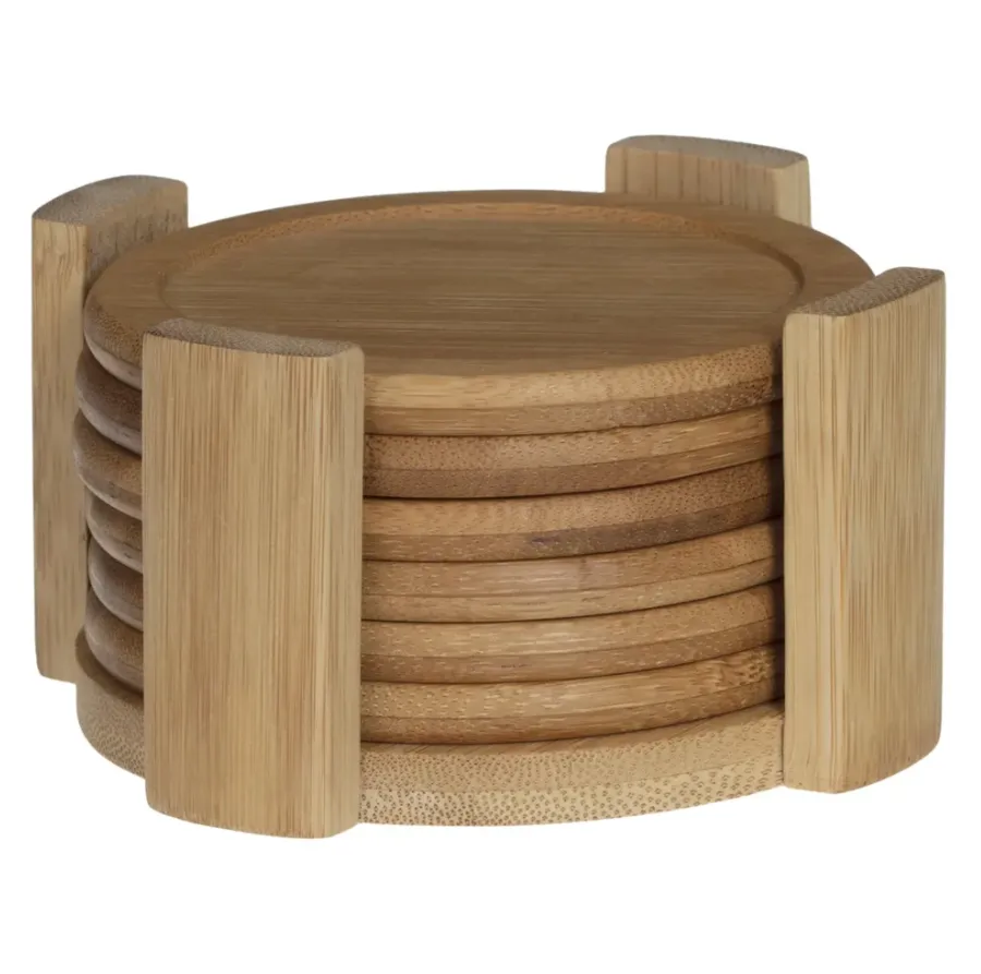 Garn. podmetača za čaše fi 10cm 6/1 držaču bambus S. de Gourmet