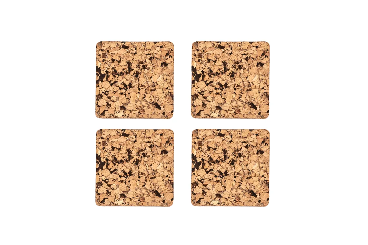 Garn. podmetača za čaše Querco 10x10cm 4/1 bež/braon ZicZac