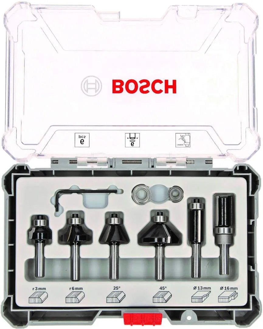 Garn. profilnih glodala 6/1 prihvat 6mm Bosch