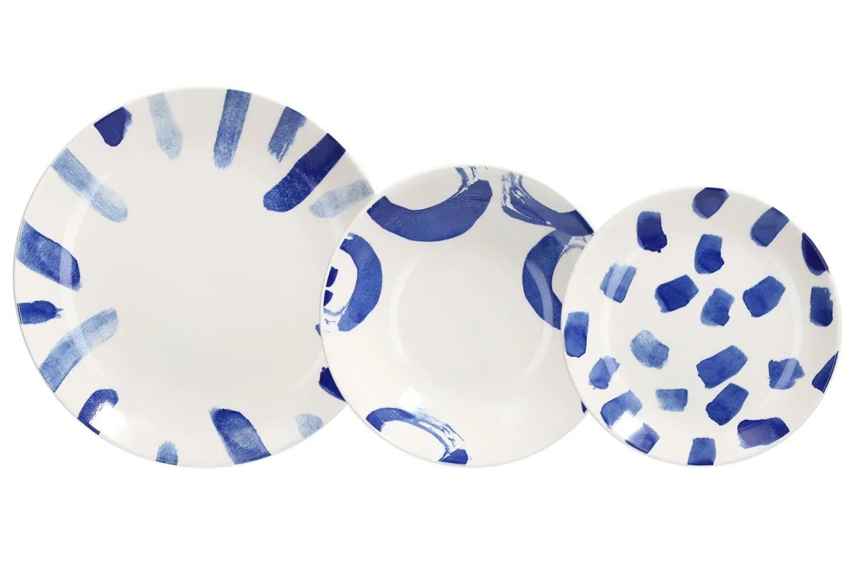 Garn. tanjira Madison Paint 18/1 plava/bela Tognana