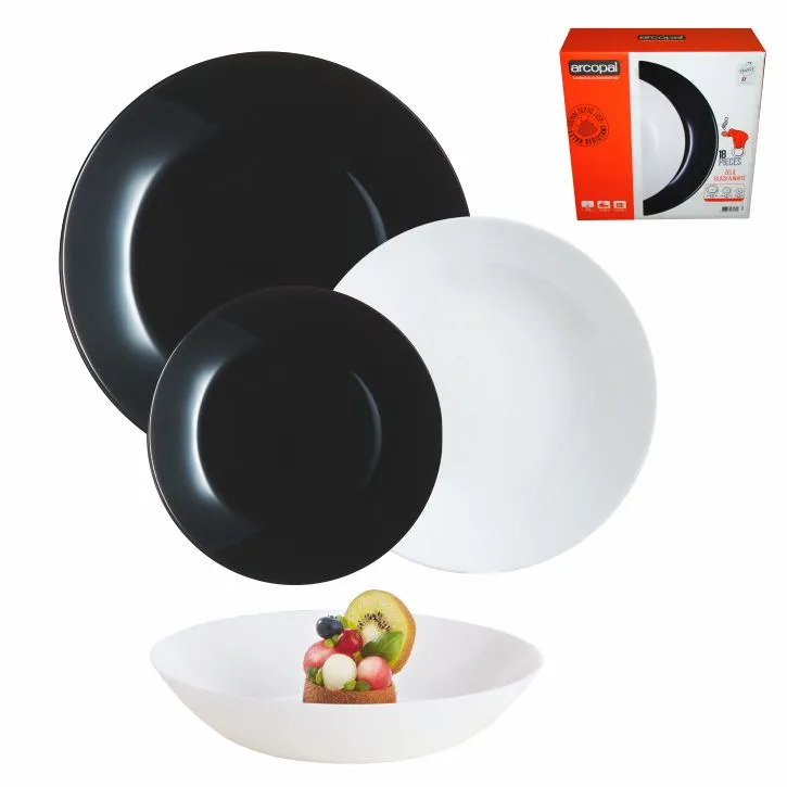 Garn. tanjira Zelie 18/1 bela/crna Arcopal