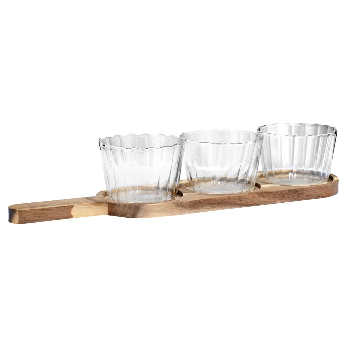 Garn. za posluž. Allure: 3 činija na poslužavniku 42.2x10x6.7cm Estia