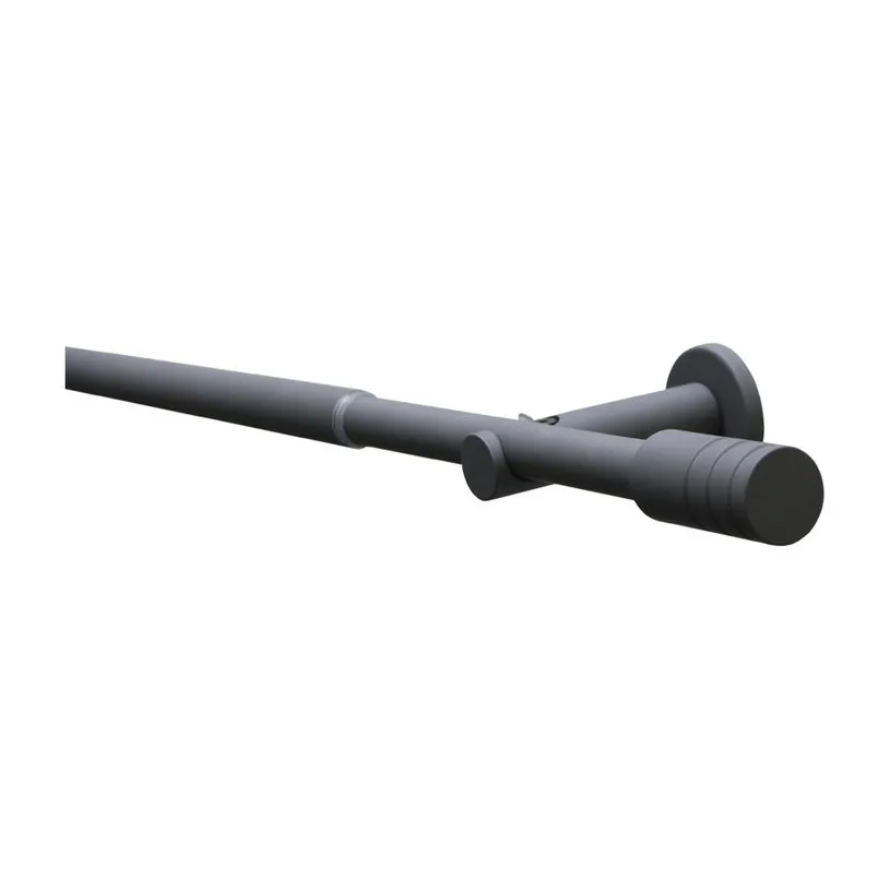 Garnišna Elba Zylinder 16/19mm x 190-340cm tam. siva Gardinia