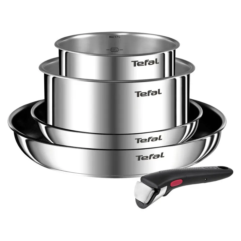 Garn.Ingenio Emotion 2 tiganja+2 šerpe+ručka inoks 5/1 Tefal