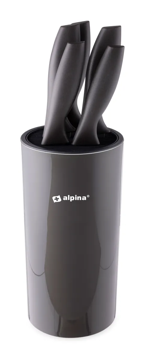 Garnitura kuhinjskih noževa 5/1 u univerz. pvc držaču  Alpina