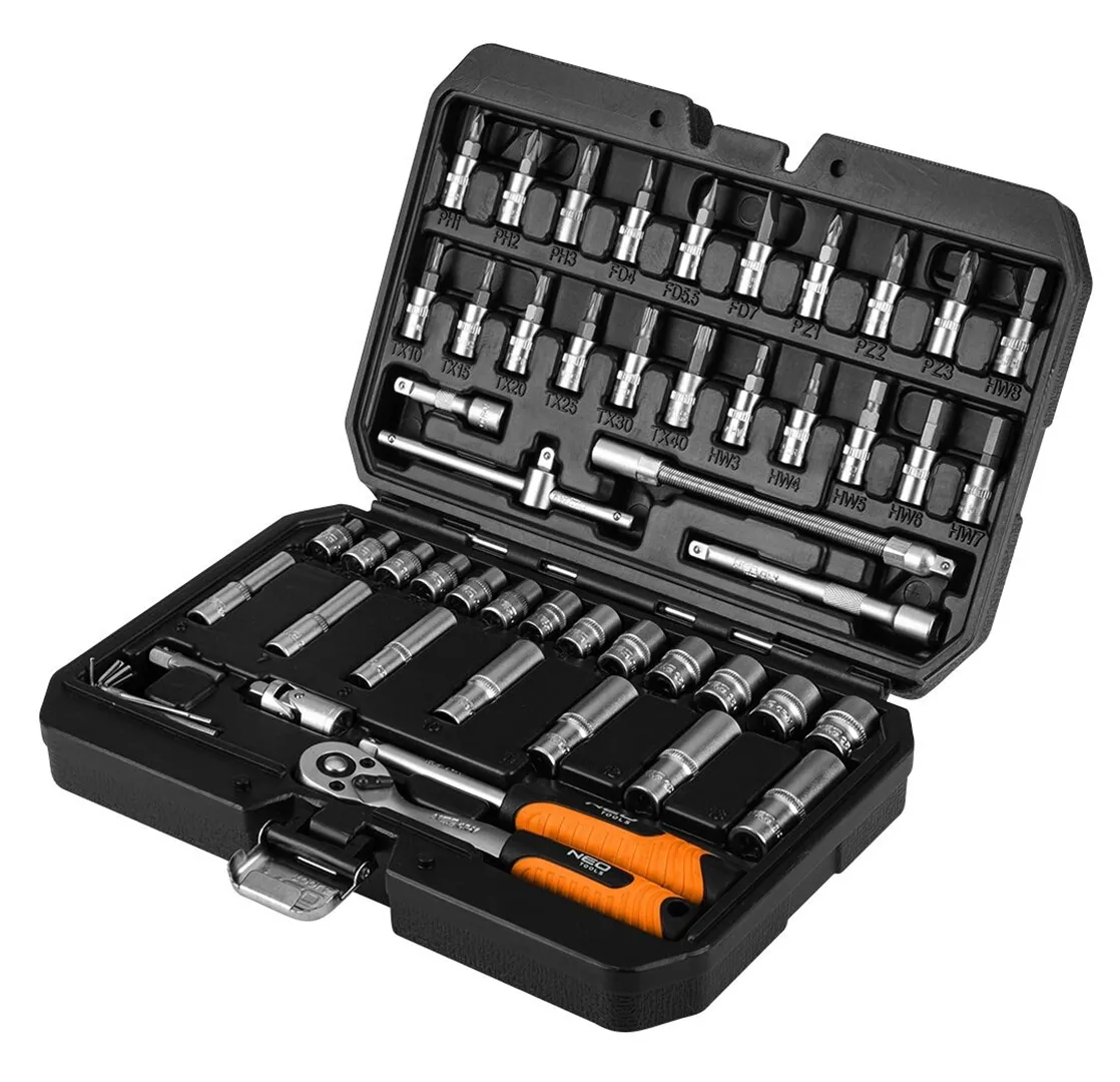 Garnitura nasadnih ključeva 1/4" 55/1 u pvc koferu Neo