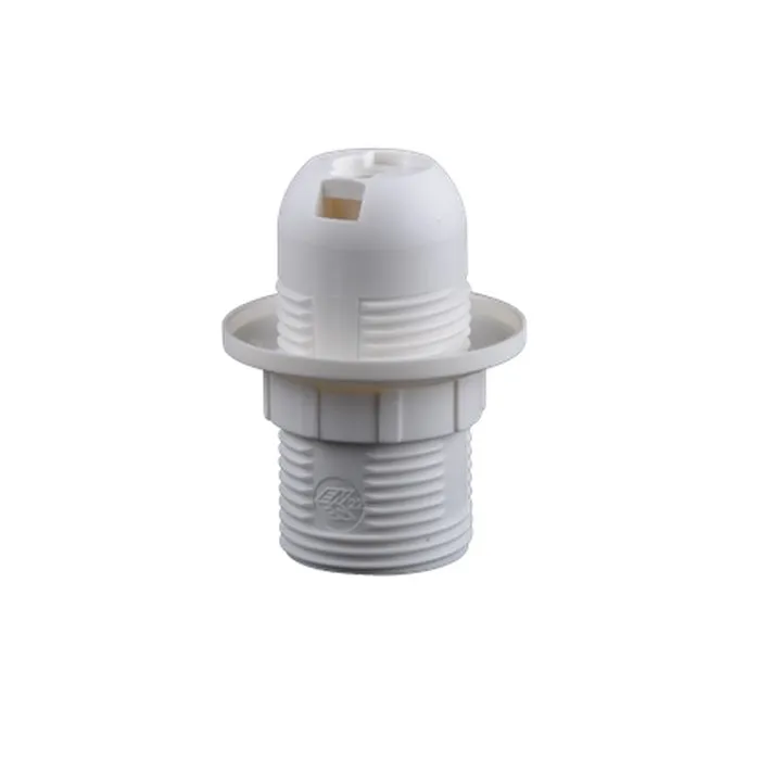 Grlo E14 luster bezvijčano za navoj M10x1 T180 belo