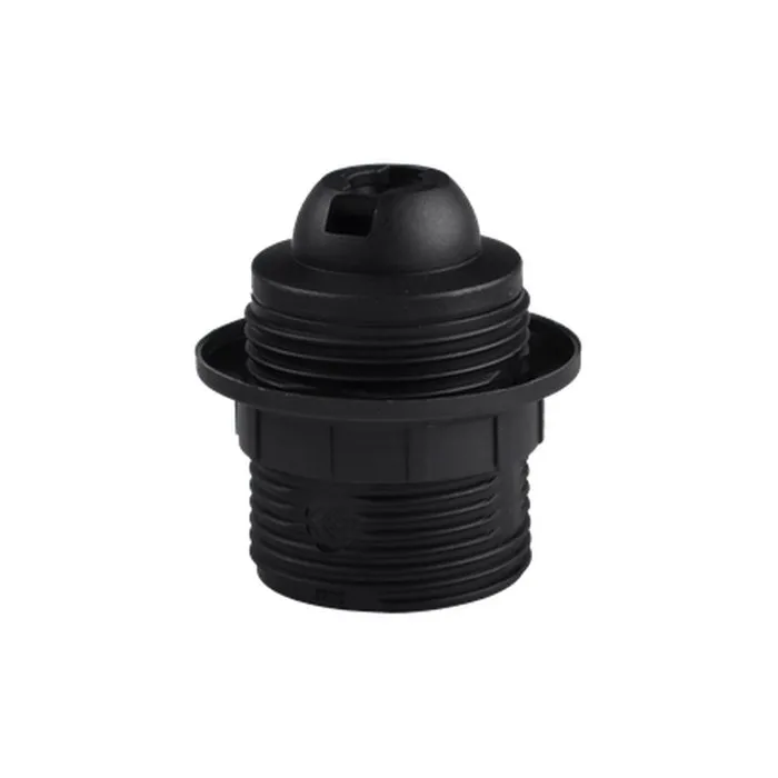 Grlo E27 luster bezvijčano za navoj M10x1 T180 crno