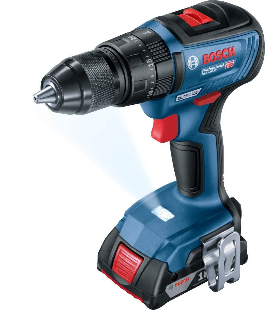 GSB 18V-50 Aku. vibraciona bušilica-odvijač 18V 2x2.0Ah Bosch