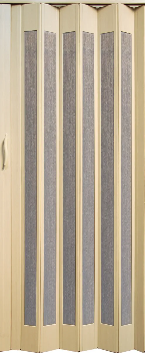 Harmonika vrata sa staklom Ideal 83x200cm breza Bautrend