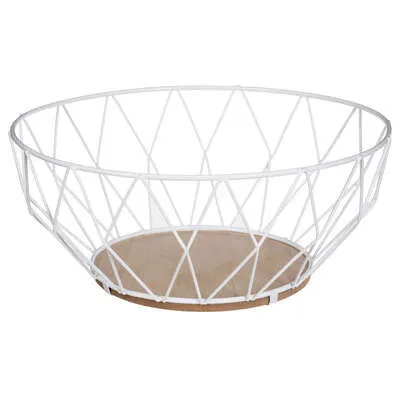 Žičana činija za voće Diamond fi 28cm bela 5five Simply SMart