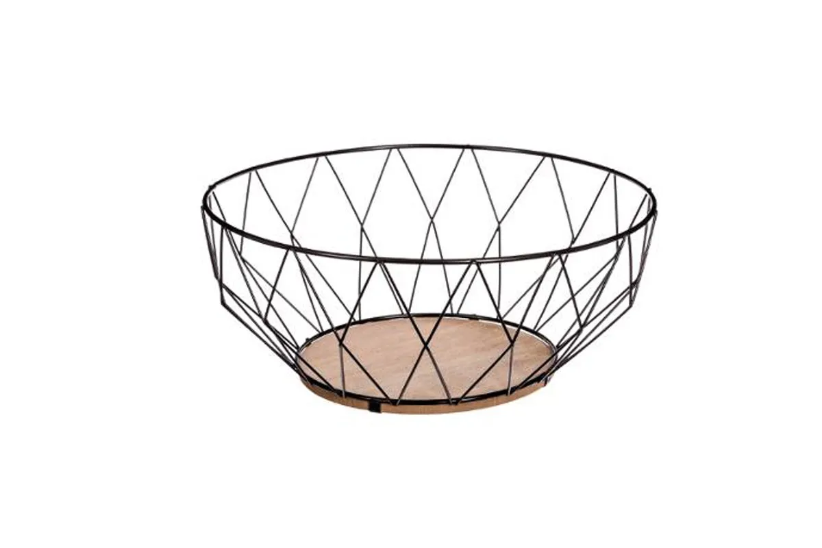 Žičana činija za voće Diamond fi 28cm crna 5five