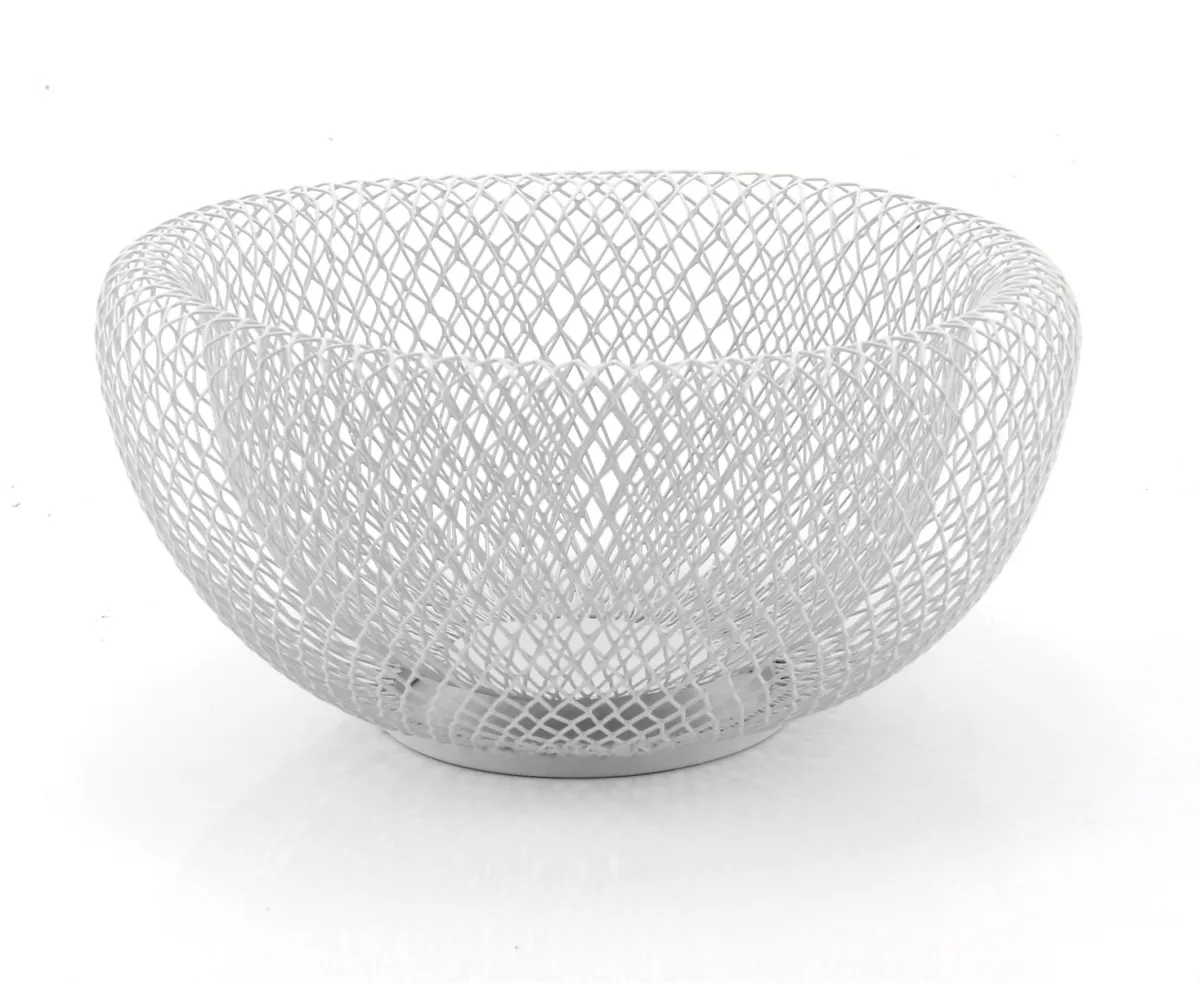 Žičana korpa za voće NET fi 24.5x12.5cm bela M-casa collection
