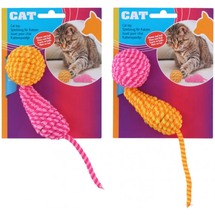 Igračka za mačke Mouse and Ball 2/1 sort Pet Toys
