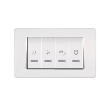 Indikator za kupatilo MODE 2x10/2x16A 250V horizontalni beli