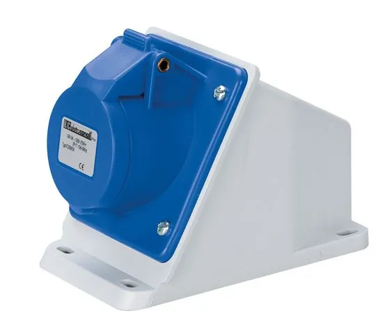 Industrijska utičnica zidna 220V 16A 2P+T IP44