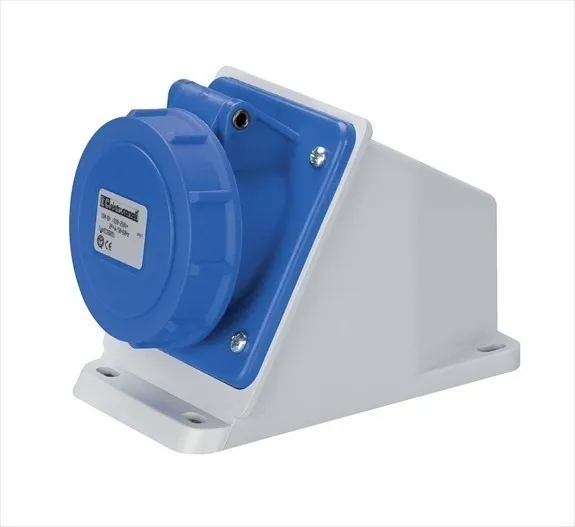 Industrijska utičnica zidna 220V 32A 2P+T IP67