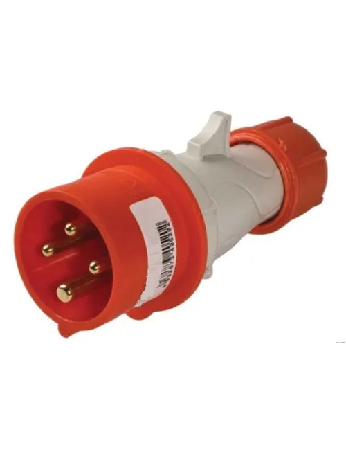 Industrijski utikač  380V 32A 3P+T IP44