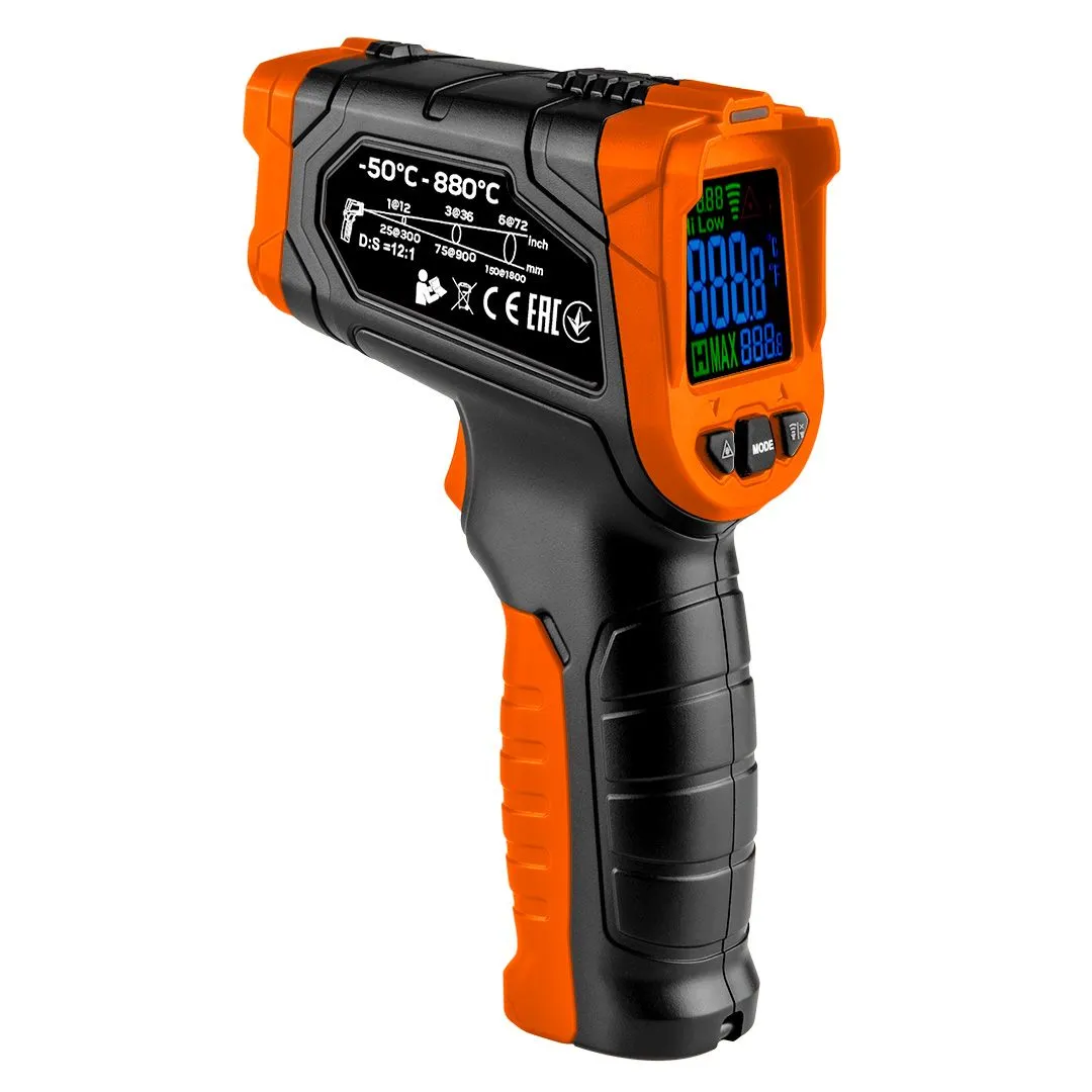 Infracrveni termometar -50 - 880 °C u torbici NEO