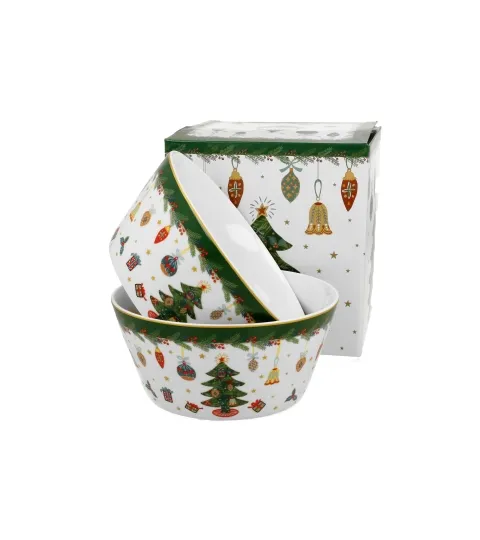 Činija Christmas Tree fi 14cm 2/1 u pokoln pakovanju Duo