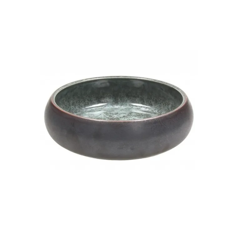 Činija Elipse fi 12cm siva sa rubom boje bronze Tognana