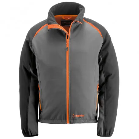 Jakna Evo Softshell vel. L siva/narandžasta Kapriol