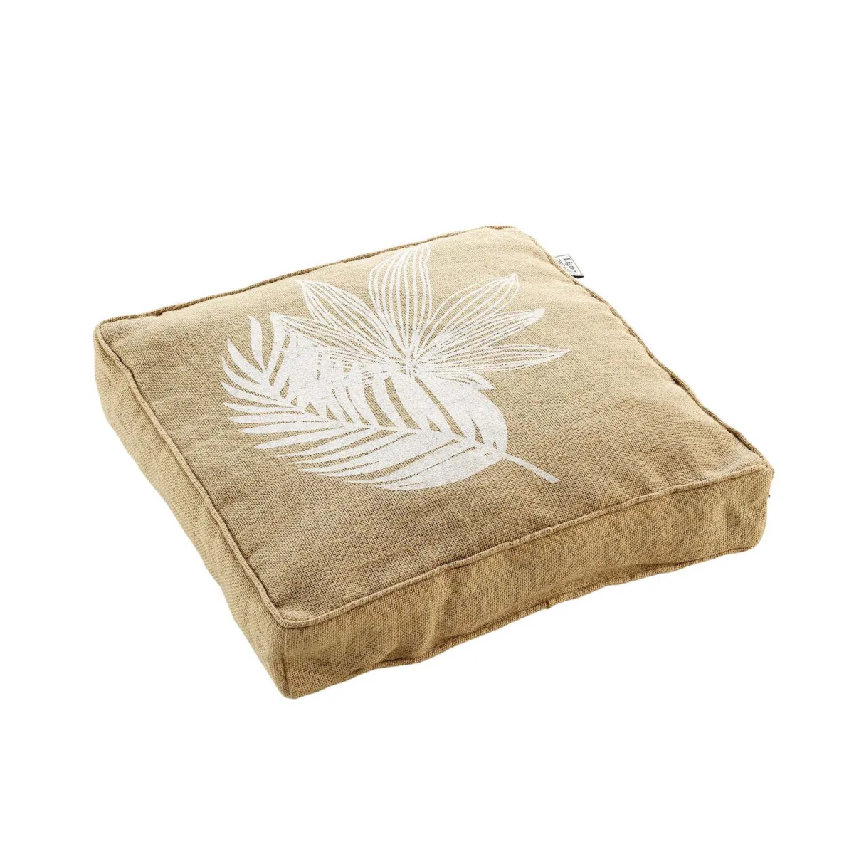 Jastuk za pod Pacifique Duofeuille 45x45x8cm bež/beli Ligne Decor