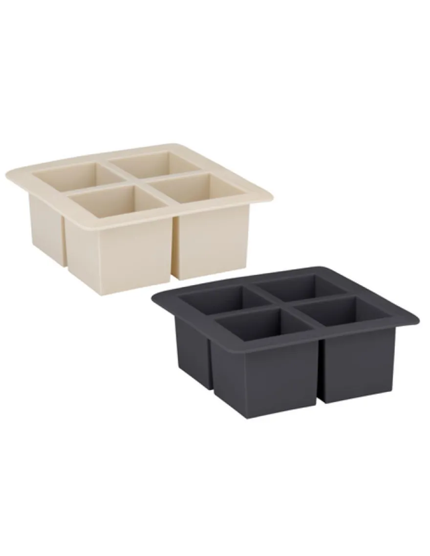 Kalup za 4 kocke leda 15.2x15.2x5.8cm sort Alpina