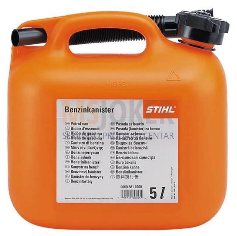 Kanister za gorivo 5l narandžasti