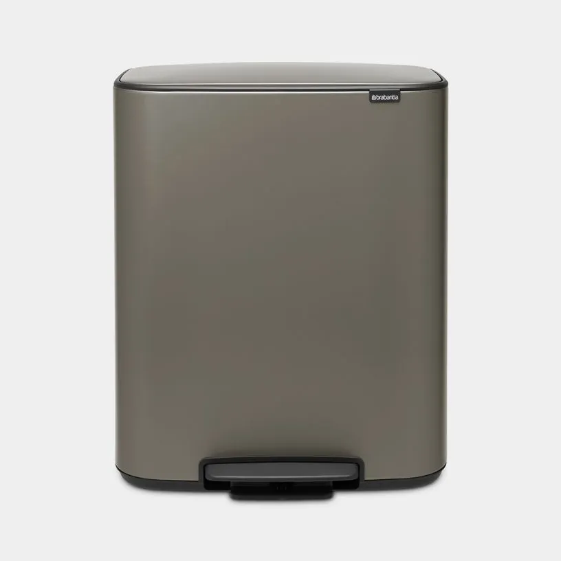 Kanta za otpatke sa papuč. Bo Pedal 60l siva + 3 kese Brabantia