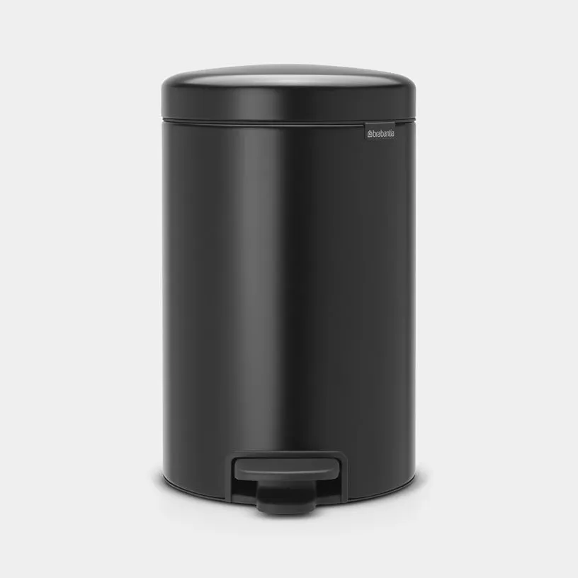 Kanta za otpatke sa papuč. NewIcon 12l mat crna + 3 kese Brabantia