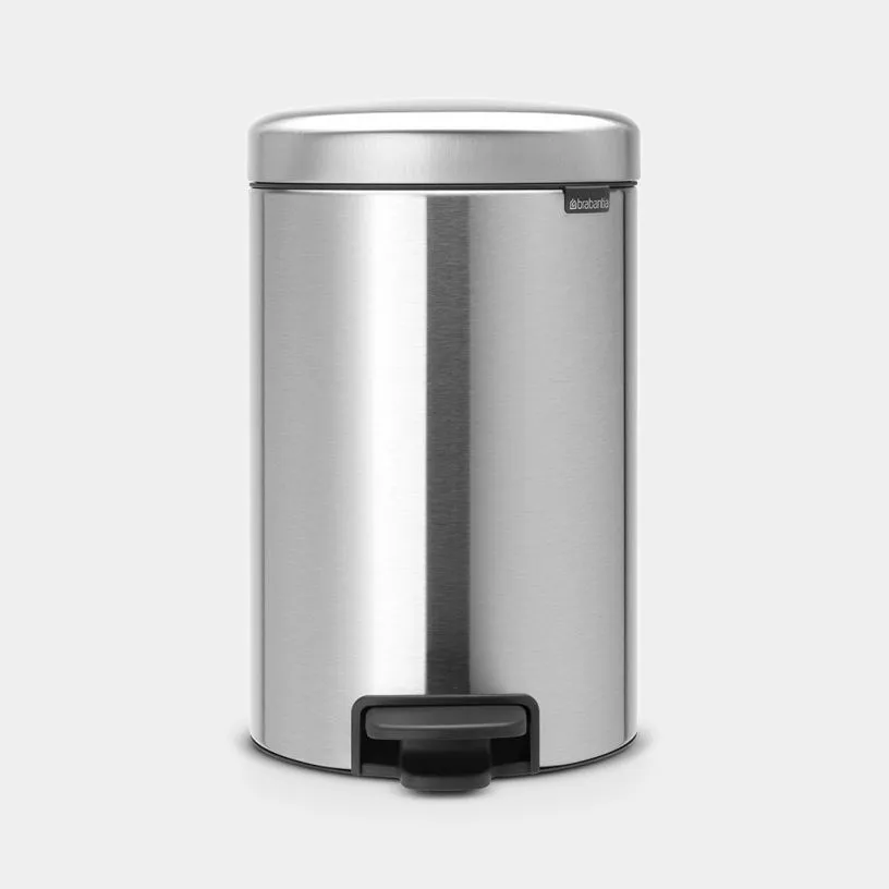 Kanta za otpatke sa papuč. NewIcon 12l mat inoks + 3 kese Brabantia