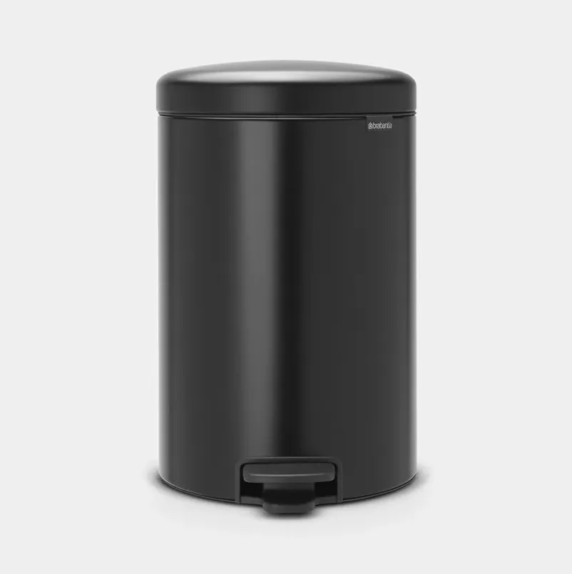 Kanta za otpatke sa papuč. NewIcon 20l mat crna + 3 kese Brabantia