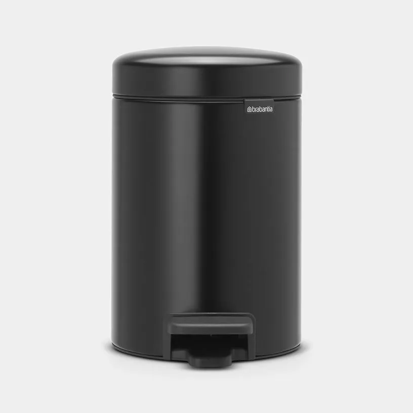 Kanta za otpatke sa papuč. NewIcon 3l mat crna + 5 kesa Brabantia