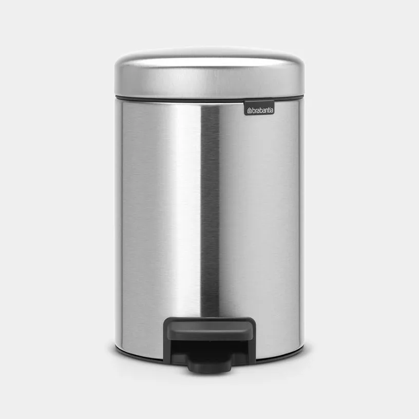 Kanta za otpatke sa papuč. NewIcon 3l mat inoks + 5 kesa Brabantia