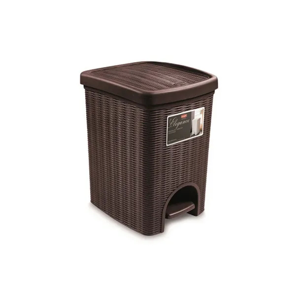 Kanta za otpatke sa papučicom Elegance 20l tamno braon