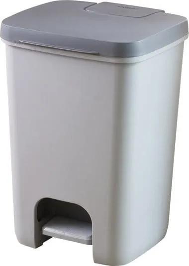 Kanta za otpatke sa pedalom 20l Essentials siva/tamno siva Curver
