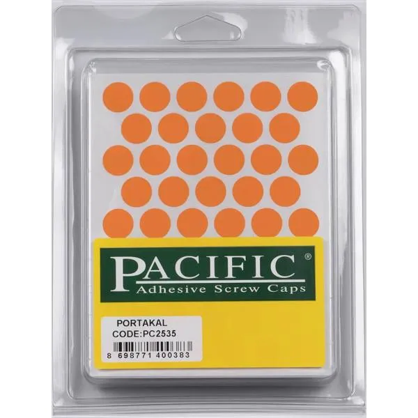 Kapica  samolepljiva fi 14mm narandžasta 50/1 pvc Pacific