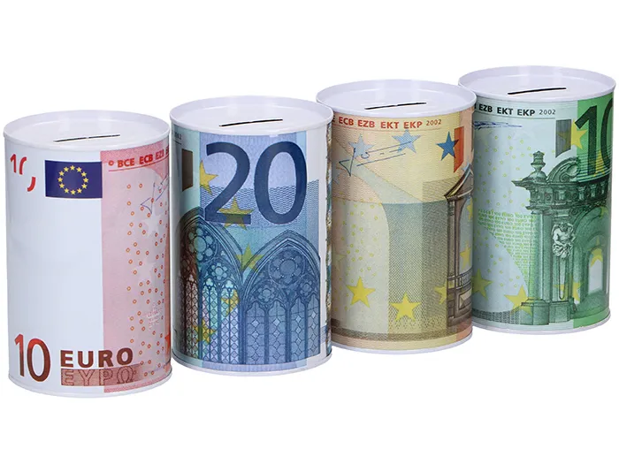 Kasica za novac Euro fi 8x13cm sort A.I.&E.