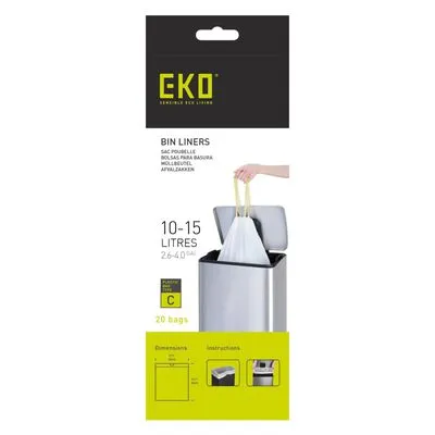 Kese za smeće Tip C 10-15l bele 20/1 Eko