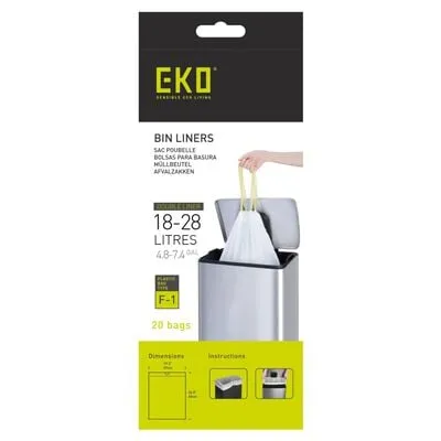 Kese za smeće Tip F1 18-28l bele 20/1 Eko