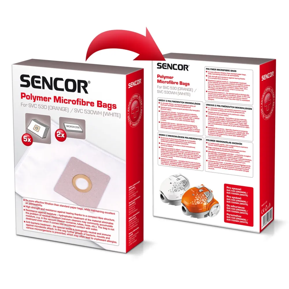Kese za usisivač 5/1+ 2 mikrofilter kese Sencor