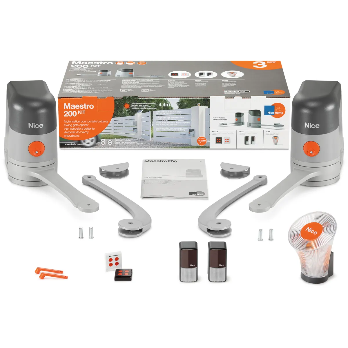 Kit Maestro za krilnu kapiju 2.2m  250kg  Nice